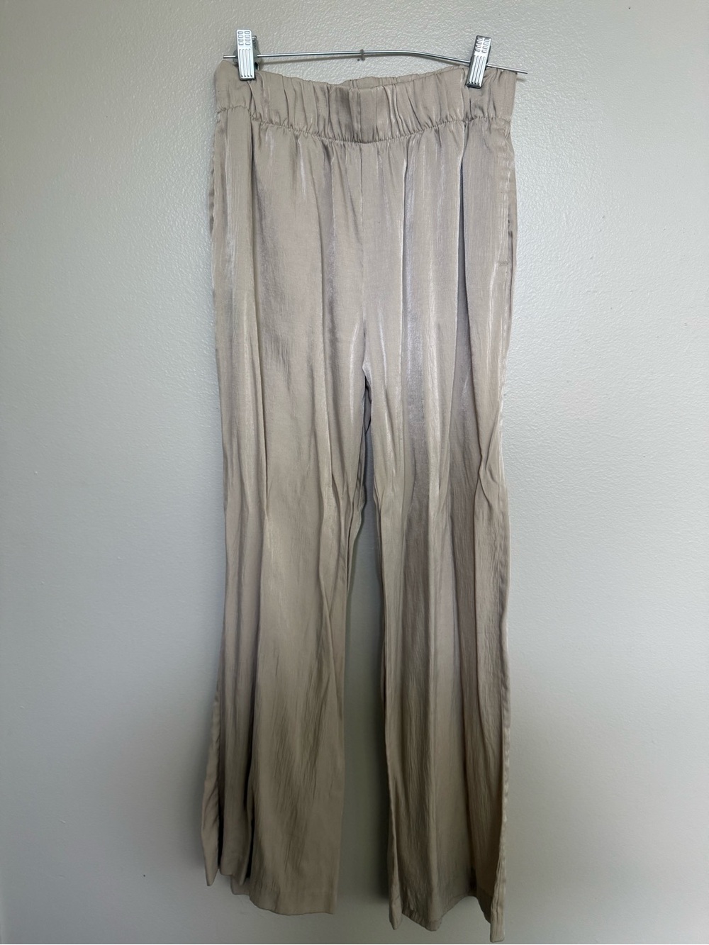 H&M Light Taupe Wide-Leg Women’s Pants